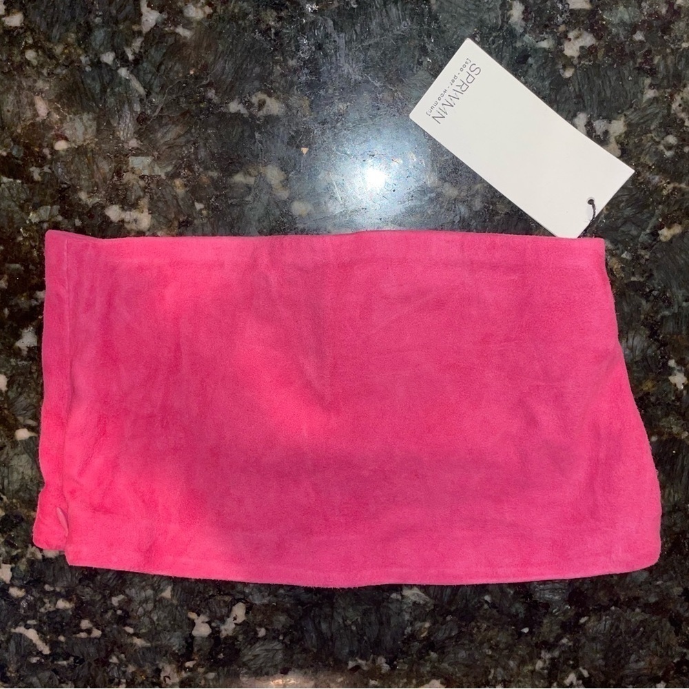 New! SPRWMN Suede Micro Tube Top in Pink 🩷 Small NWT! - Picture 10 of 16